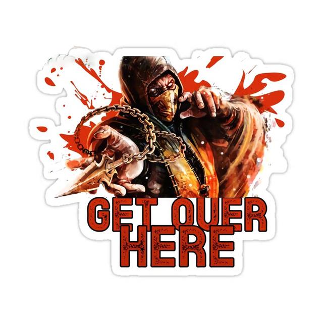 J549 # Копье Скорпиона Mortal Kombat Китана наклейка на автомобиль виниловая наклейка водостойкие украшения наклейки для автомобиля