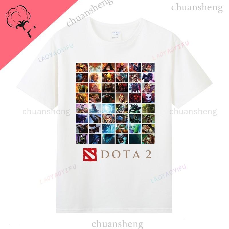 Футболки Dota2 С Героями Игры Печатная Футболка Топ Shadow Fiend Pudge Axe Slardar Sven Wraith King Cent Phoenix Унисекс Одежда