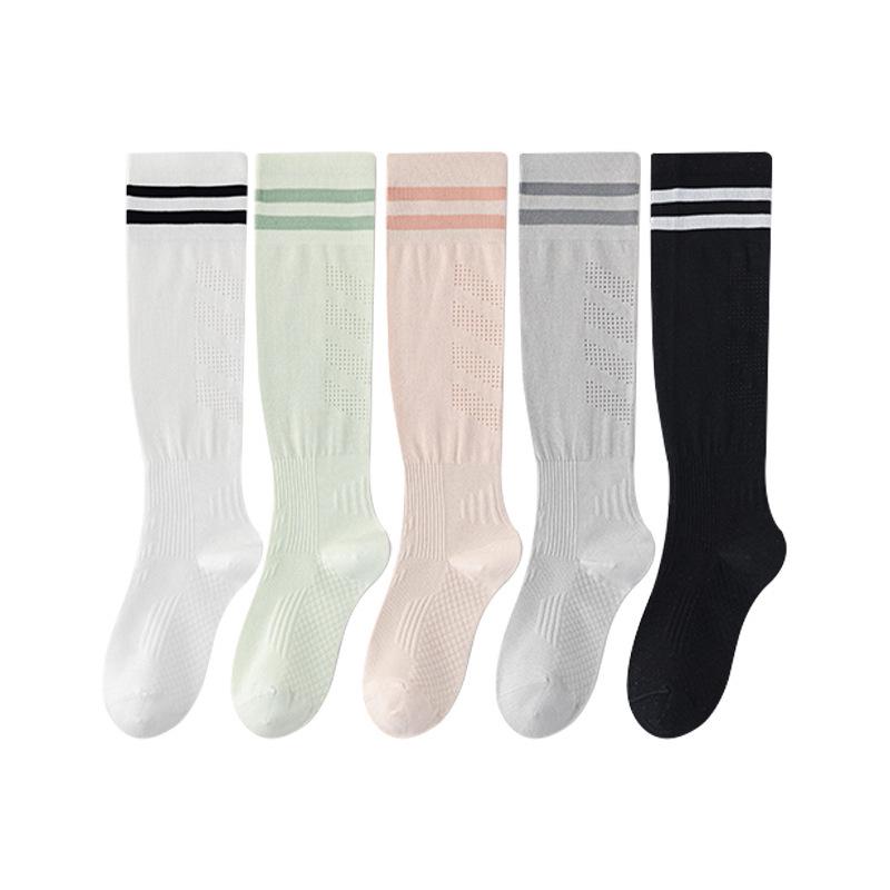 Женские тонкие компрессионные носки для похудения для фитнеса и бега с массажной подошвой