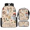 Pixel Halloween Student School Bag Cartoon School Bag Children's Backpack Anime Backpack Satchel