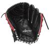 Rawlings baseball softball HYPER TECH COLOR SYNC GR6FHTCA15W Size inches worn on the left glove, [pitcher's glove] Black/Scarlet, 11.75 (for