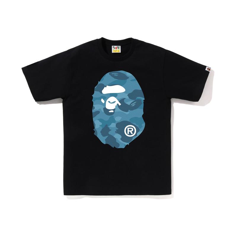 Bape Honeycomb Camo Big Ape Head Tee 0ZXTEM110041K