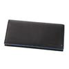 Черный длинный кошелек с кошельком для монет из натуральной кожи, черный [Label], мужской BL-620112-10