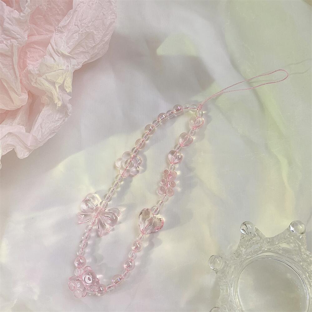 Mobile Phone Lanyard Cellphone Strap Phone Chain Pendant Candy Phone Case Rope Jewelry Keychain for Samsung Huawei iPhone Xiaomi