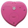 YNAC LINKSY Heart-Shaped Joyful Timer with Clock, Water-Resistant, LT801PPA, 7.6 x 7.8 x 1.6 cm, Pink, Makes Waiting Time Enjoyable