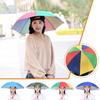 Portable Rain Umbrella Hat Foldable Outdoor Sun Shade Caps Waterproof Camping Fishing Headwear Cap Head-Mounted Beach Head Hats
