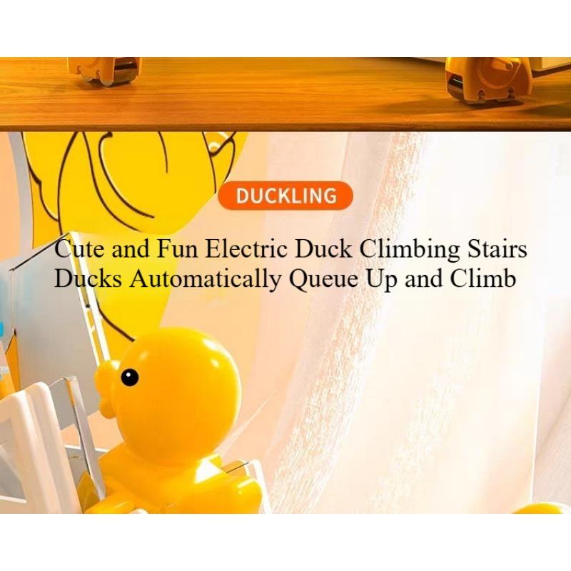 1 НАБОР Маленькая Утка Поднимается по Лестнице Маленькая Желтая Утка Поднимается по Лестнице Горка Игрушка Поднимающаяся по Лестнице Утка