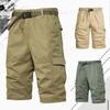 Мужские летние шорты al быстросохнущие укороченные брюки многокарманные хлопковые шорты карго эластичные спортивные мужские джоггеры