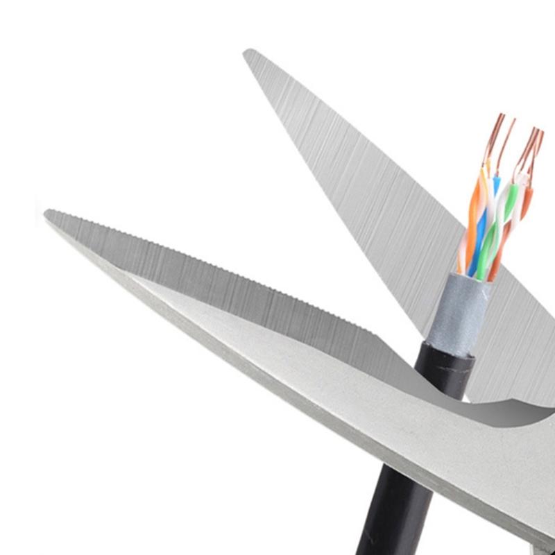 Профессиональные электрики ПВХ изолированные ножницы для проводов, острая режущая головка, для энтузиастов-самодельщиков безопасная обрезка проводов