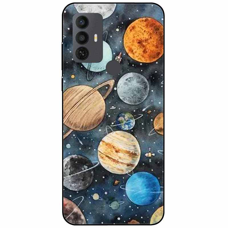 Для чехла TCL 30 SE 305 6.52'' Силиконовый Мягкий Модный ТПУ Чехол для Телефона для TCL 305 306 30SE Чехол 6165A Бампер Funda для TCL30SE 405