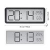 Настенный декор Большие цифровые настенные часы Электронный настенный ЖК-дисплей Многофункциональный индикатор температуры и влажности Украшение для дома