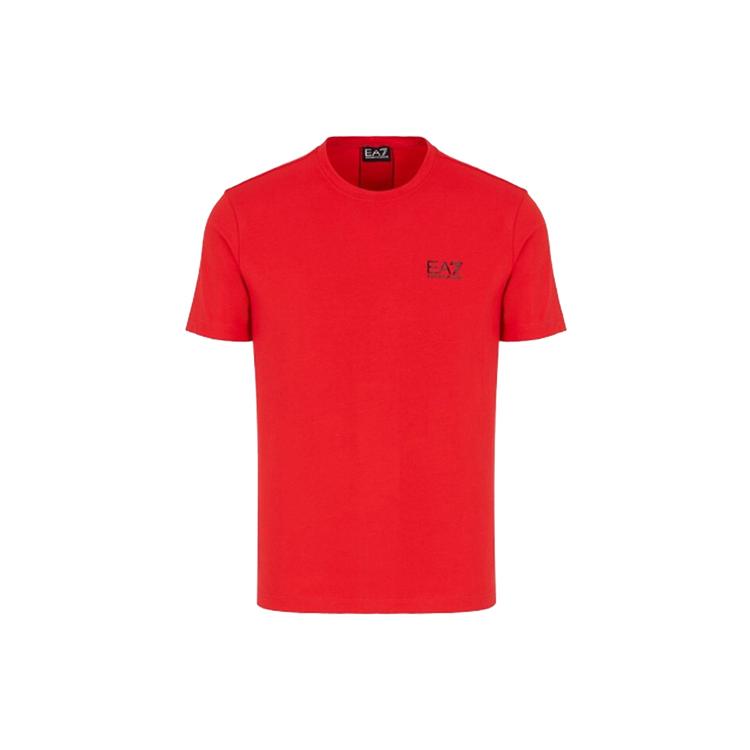 EMPORIO ARMANI EA7 SS22 T Shirt Men's Red 6HPT11-PJ03Z-1451