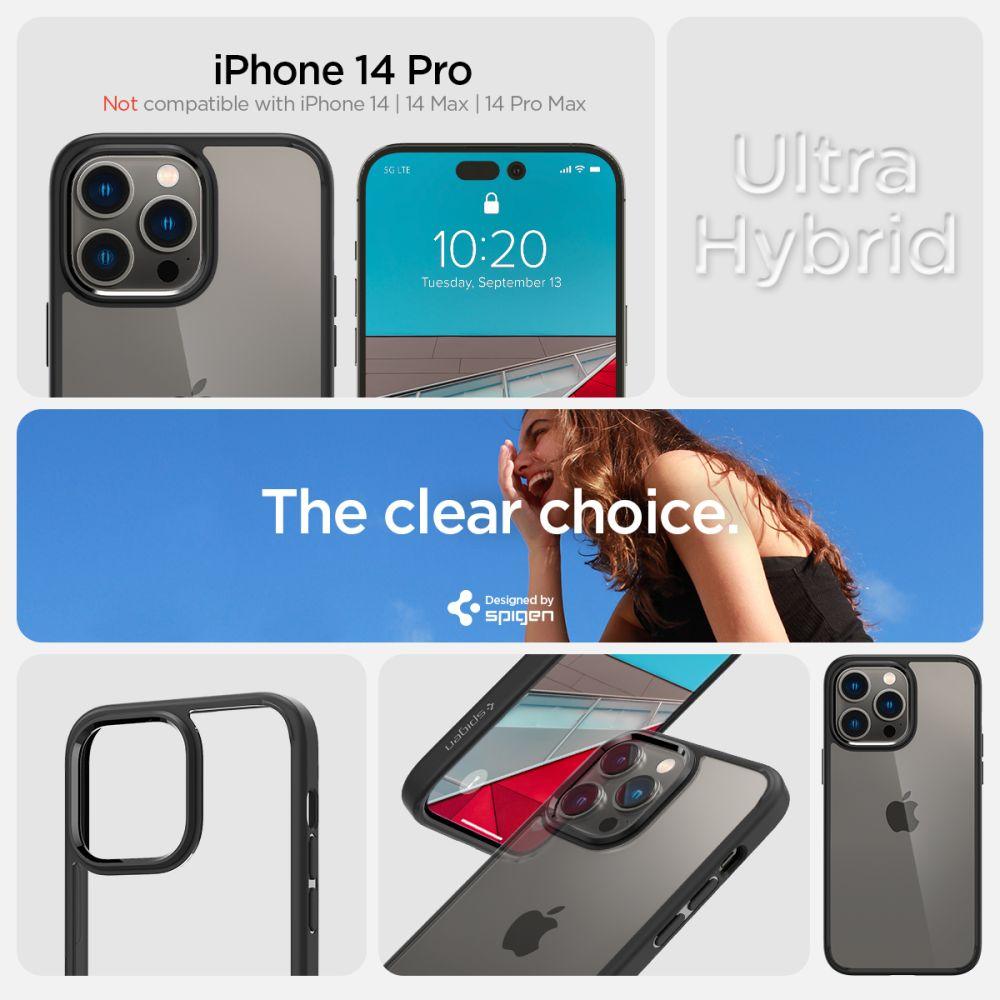 Spigen Ультра Гибридный iPhone 14 Pro Матовый Черный