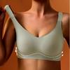 Women's Ice Silk Seamless Bra Soft Support Push Up Underwear Wireless Bralette