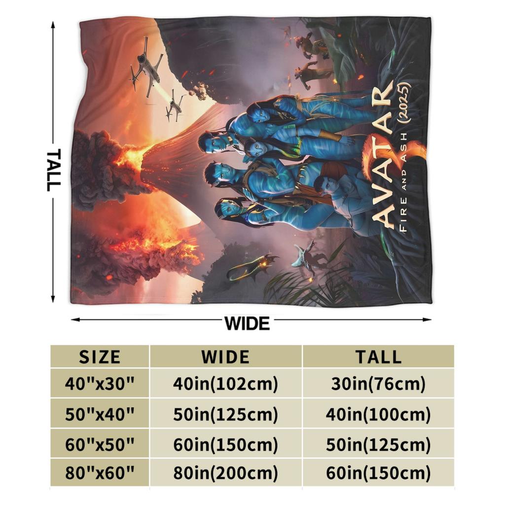 Avatar 2025 Blanket Super Warm Funny Plush Throw Blanket For Kids Adult Living Room Flannel Bedspread Bed Cover