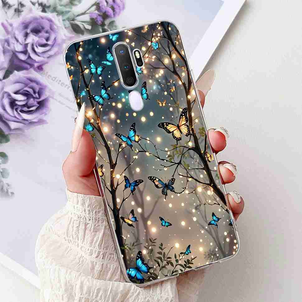 Чехол для Oppo A9 2020 CPH1937 Цветы Закат Мягкий Силикон ТПУ Чехол для Oppo A9 A 9 6.5" CPH1939 CPH1941 Корпус Телефона