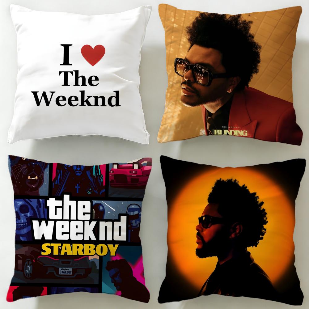 Популярный певец The Weeknd Наволочка Мягкая Легко стирающаяся Чехол для подушки Универсальный для Дивана Кровати Путешествий и Офиса