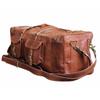 Real Brown Leather Duffle Bag Sports Gym Bag Weekend Travel Chokor Luggage