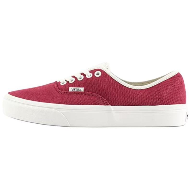 Vans Authentic Lightweight And Breathable Low Top Skateboard Shoes Unisex Dark Red Sneakers VN000D7YSQ5
