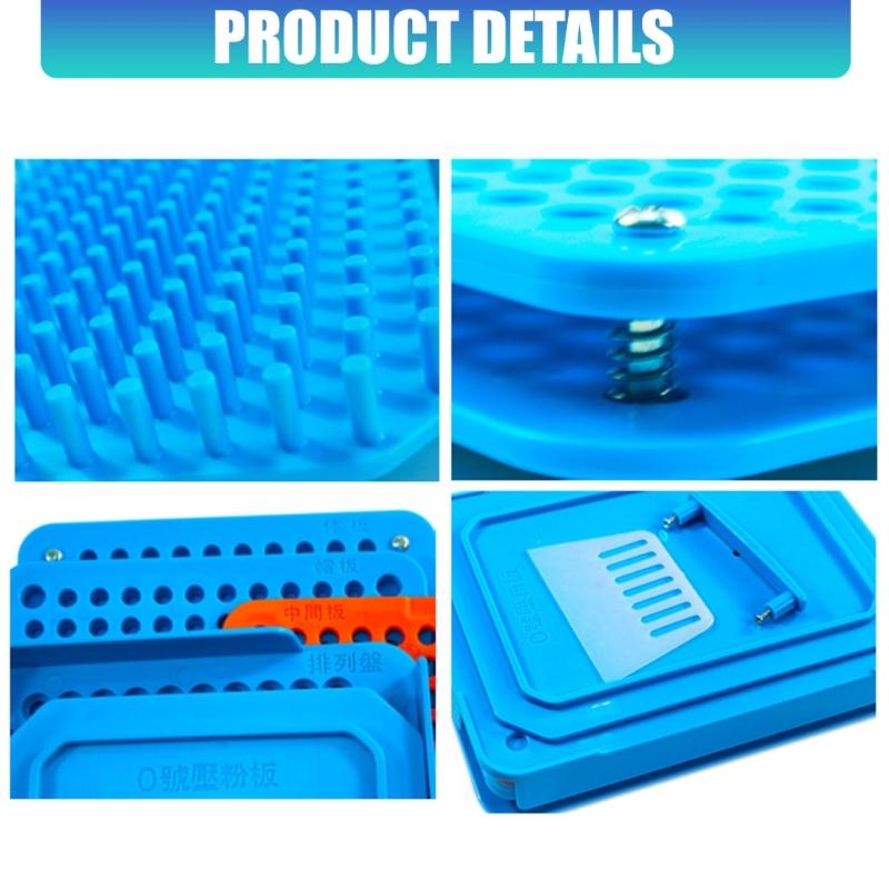 Premium Plastic Capsules Filler Set 100 Hole Capsules Filling Board Size 00 For Quick And Simple Operation