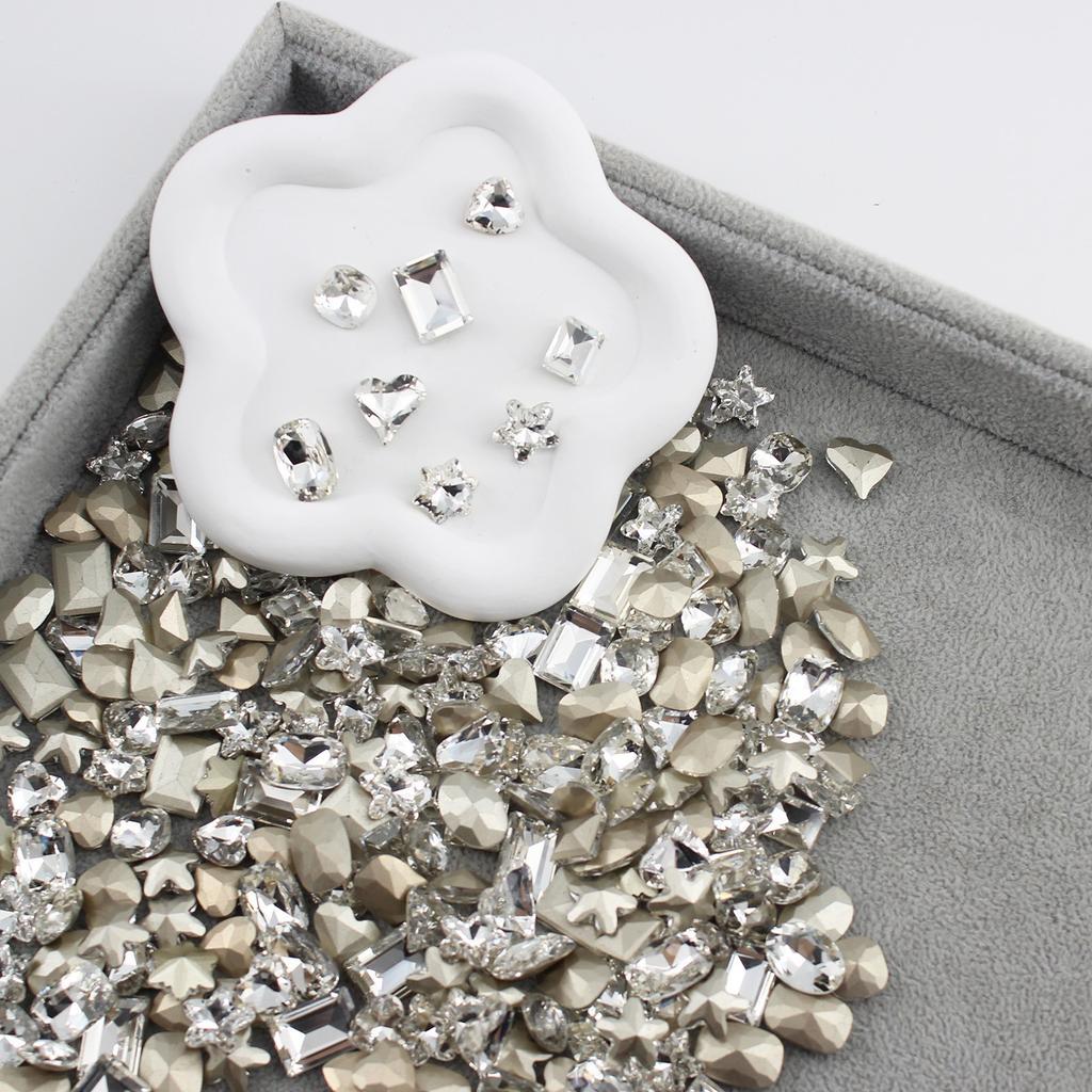 10 * 14 мм заостренное дно большая подушечка маникюр алмаз стекло закругленный угол ногти аксессуары для маникюра своими руками ювелирные изделия хрустальный маникюр алмаз