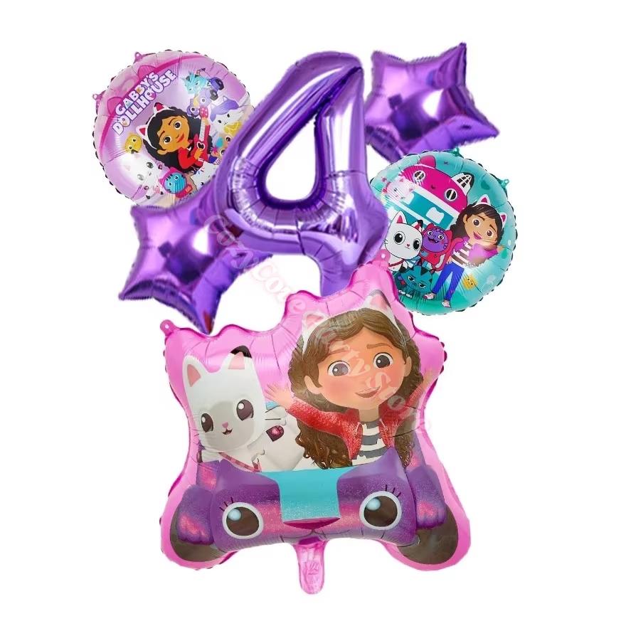 Gabby Dollhouse Birthday Party Favors Gabby Bracelets Stikers Cake Topper Balloons Classroom Rewards Party Pinata Fillers Gifts