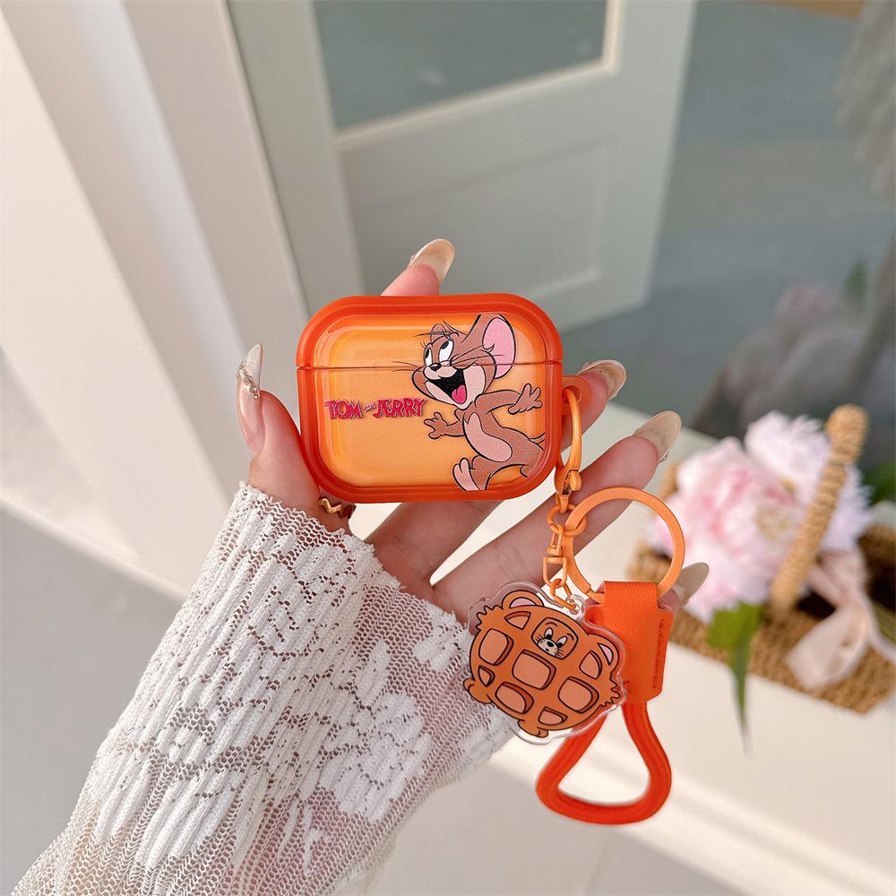 Cute cat and mouse AirPods pro1 apple bluetooth headset case 1st generation cartoon protective case for pro1