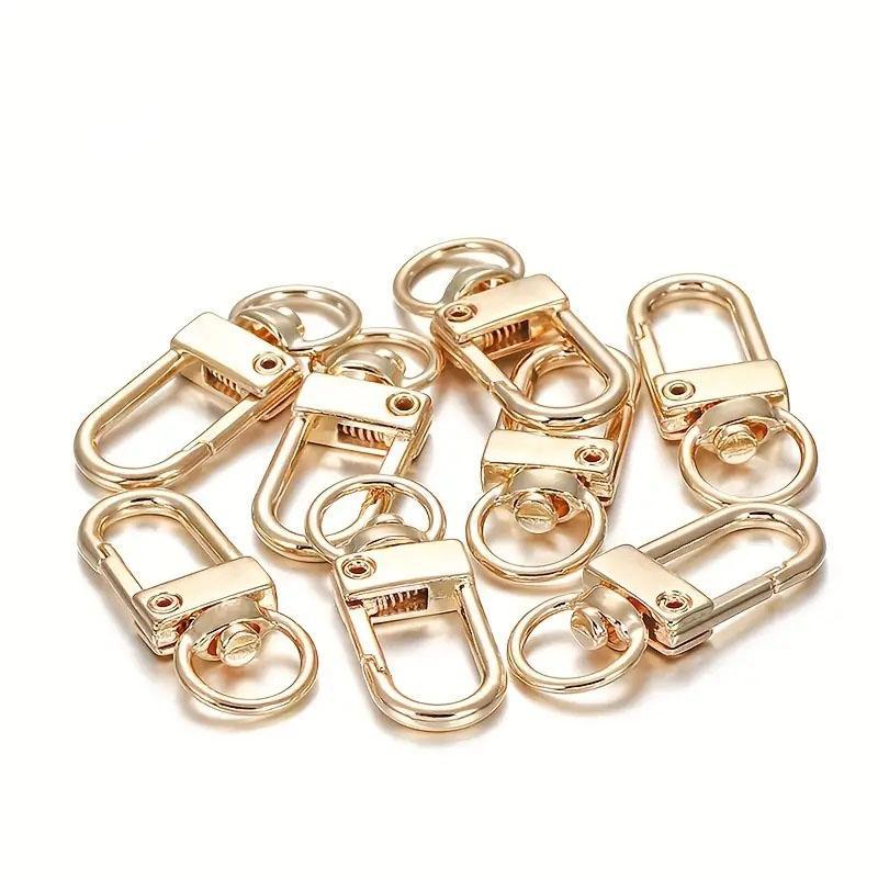 3cm Alloy Latch Handbag Hardware: Electroplated Door-Type Buckle Hook & Keychain