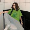 Корейский милый дракон в стиле панк готическая одежда Топ с коротким рукавом в стиле хип-хоп с винтажным принтом в стиле Харадзюку для женщин
