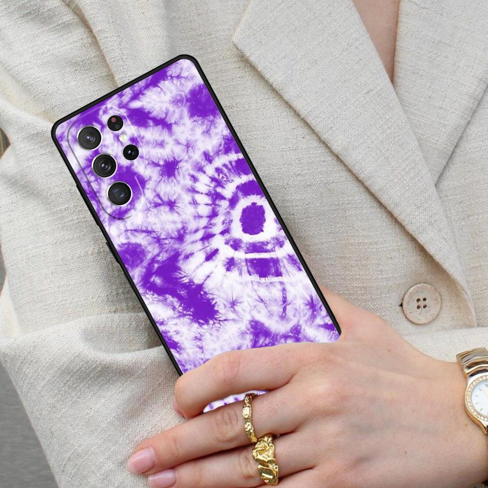 Colorful Tie Dye Rainbow Hippie Art SOFT Cell Phone Case for Samsung Galaxy S26 Ultra S25 S24 S23 S22 S21 S20 Note10 Cover