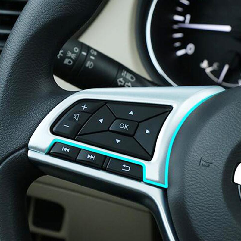 ABS хром для Nissan Leaf 2017 2018 автомобильный Стайлинг авто аксессуары автомобильный руль кнопка рамка крышка отделка