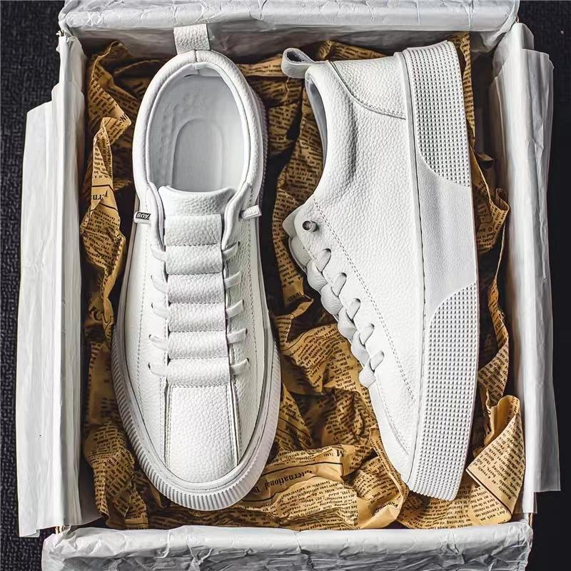 Кроссовки мужские туфли весенняя мода повседневная шнуровка круглый носок прогулочные балетки белые мужские беговые спортивные туфли Hombres