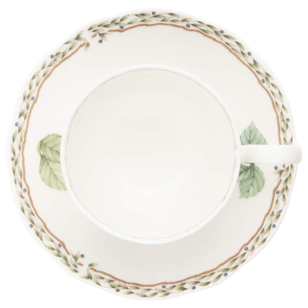 Чашка-блюдце Noritake 250 куб. см Orchard Garden, безопасная для микроволновой печи, костяной фарфор и (Кофе чай) Т97887/4911