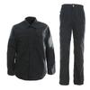 Классическая рубашка с длинным рукавом LS, черная рабочая одежда, комплект брюк Ribstop TC для мужчин