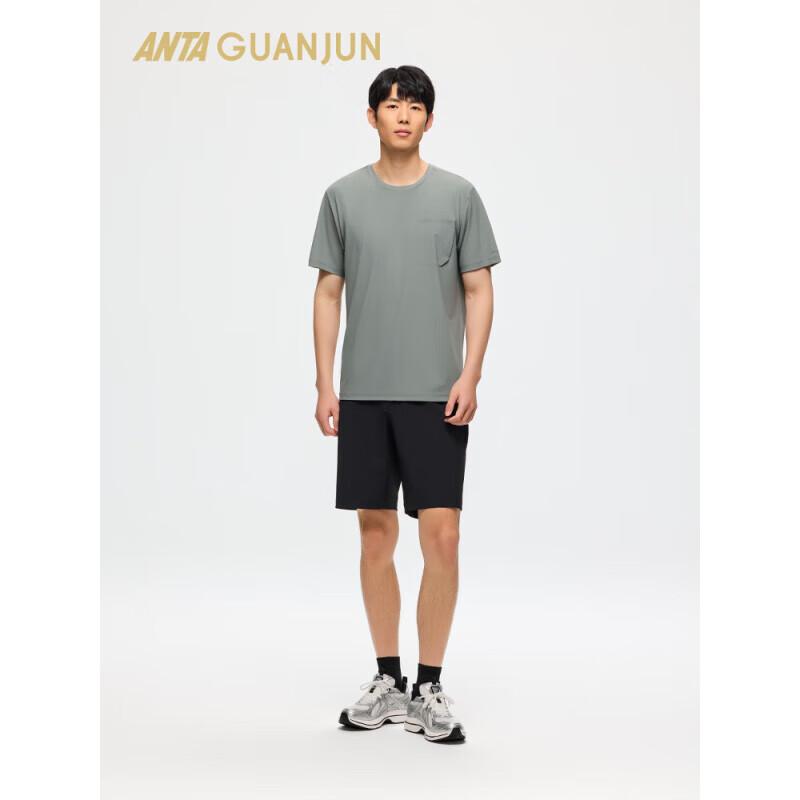 Anta Мужские тканые шорты Champion All-Weather Ice-Skin с водоотталкивающим покрытием