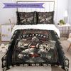 Viking99 Customize Your Name Bedding Set Breathable Duvet Cover With Pillowcases Decorative Bed Linen For Bedroom Home Decoration Birthday Gift