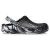 Crocs Ева Удобные Теплые Клоги с Мраморным Узором Унисекс Клоги Черный Белый 208333-0C4