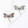 Simple Retro Alloy Rhinestone Dragonfly Brooch Temperament Versatile Women'S Suit Coat Corsage Jewelry Pin