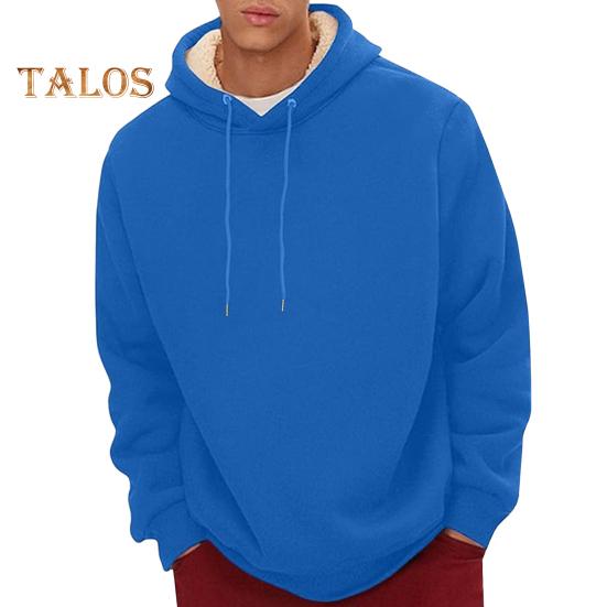 Зимняя мужская толстовка с капюшоном на бархатной подкладке, свободная, с длинными рукавами, со шнурком, большого размера, средней длины, с эластичными манжетами и подолом, повседневная толстовка для пары