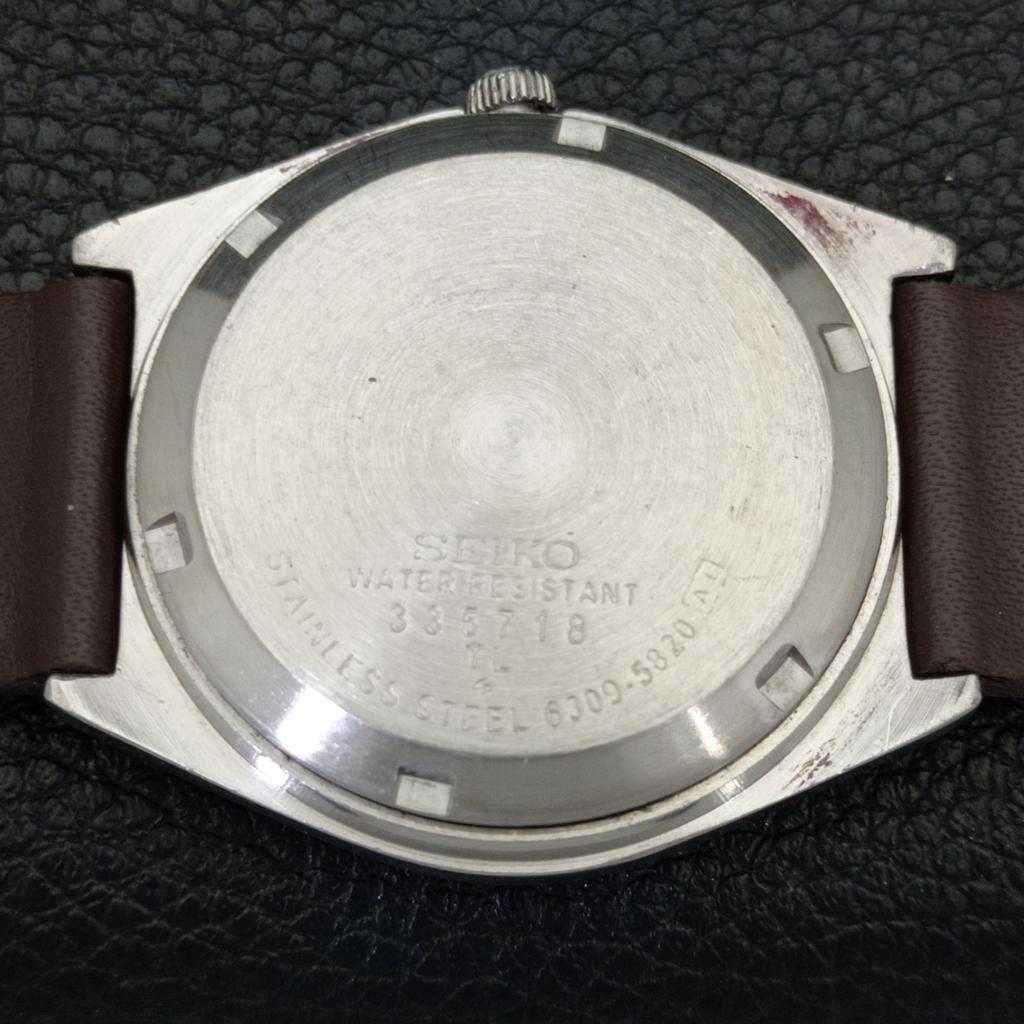 Seiko АВТОМАТИЧЕСКИЕ ВИНТАЖНЫЕ ЯПОНСКИЕ МУЖСКИЕ ЧАСЫ 6309A С КОРИЧНЕВЫМ ЦИФЕРБЛАТОМ a701447-5