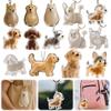 Cute Dog Hair Collection Key Chains New Bag Pendant Keyring Small Dog Hair Storage Pendant Keychain Fashion Jewelry Friend Gifts