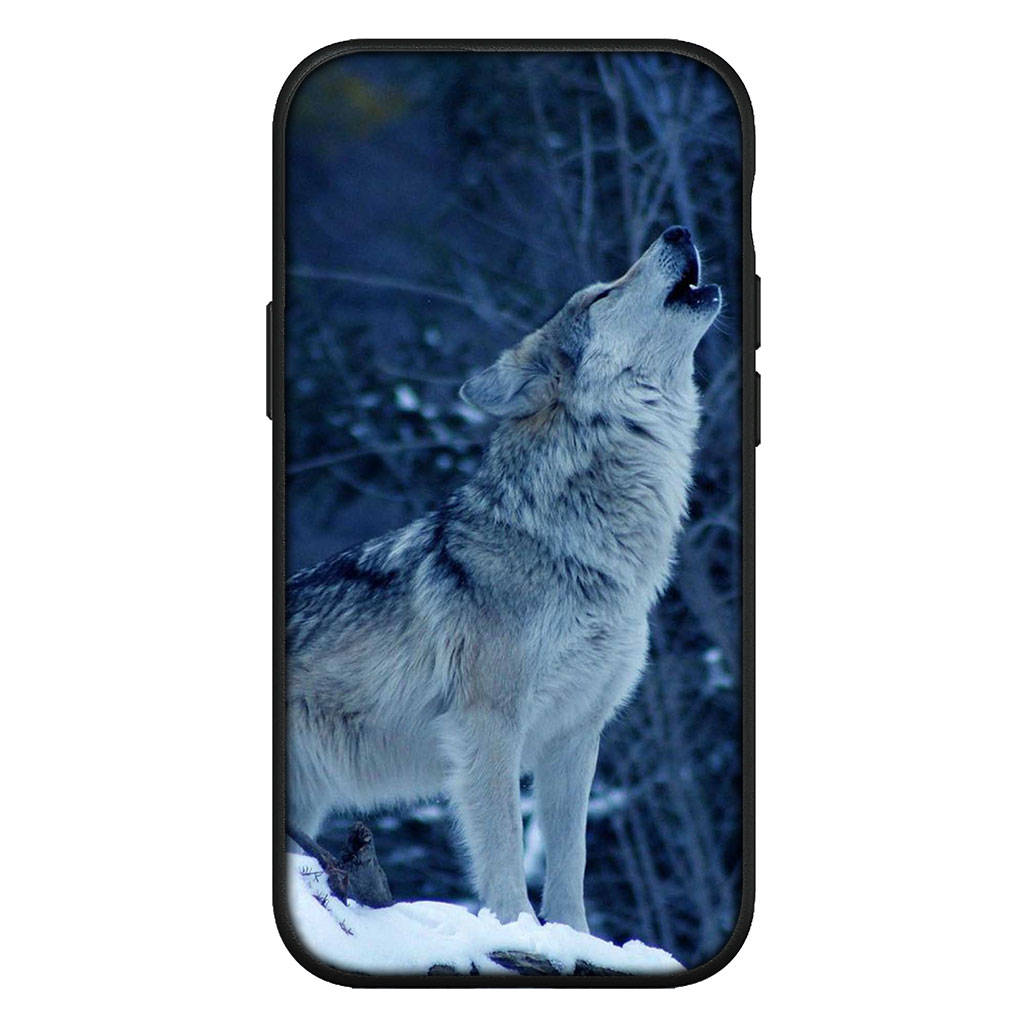 Чехол для iPhone 16 15 Xiaomi Redmi Note 14 13 12 11 Pro Max X 8 9 16e Samsung Galaxy S25 S24 S23 Moto G85 14C OPPO Huawei Stalking Wolf Phone Case