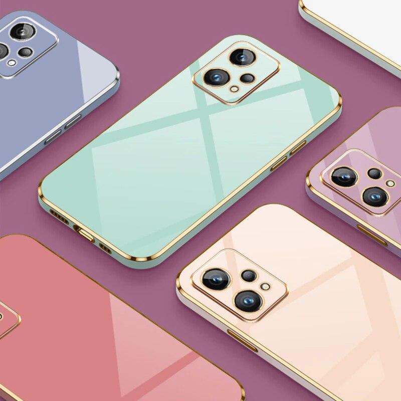 Чехол для Realme 9 Realme 9 5G, чехол для телефона Realme 9 Pro + 9 9i 5G 9i Realme 9 Pro Plus, роскошный противоударный чехол с квадратным покрытием