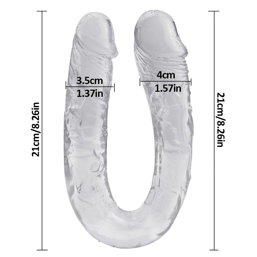 Фаллоимитатор с двойной головкой RUNYU, реалистичные фаллоимитаторы, член, вагинальная анальная пробка, гибкий пенис для женщин, фаллоимитаторы, секс-игрушки