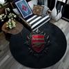 Arsenal Football Club Round Area Rug,Carpet Rug for Living Room Bedroom Sofa Playroom Decor,Non-slip Floor Mat