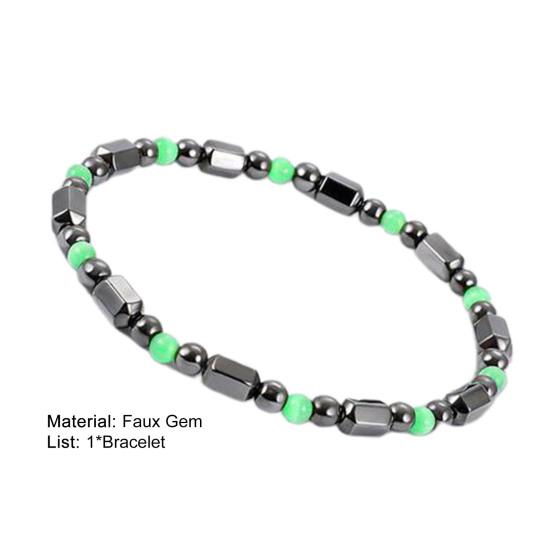 Мужской браслет Магнитный контрастный цвет Прочный гладкий терапевтический браслет для повседневного ношения