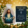 Pocket Hug Jesus Gift Blessing Jesus Prayer Figurine with Card Christian Pocket Hug Keepsake