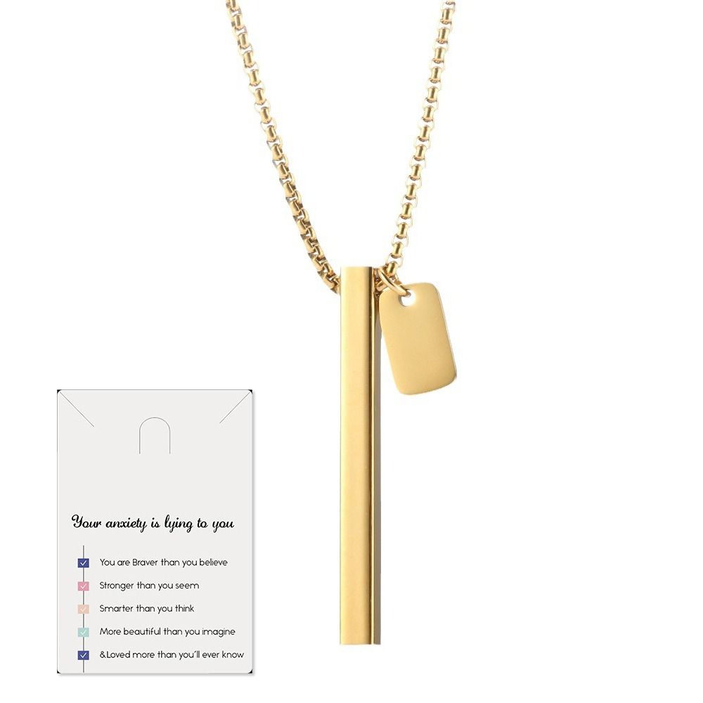 Ожерелье из нержавеющей стали Mindful Anapana для дыхания, стресс, тревога, свисток, ожерелье, йога, спорт