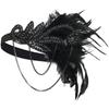 Masquerade Party Hair Accessories Korean Style Headband Sequin Hair Band Feather Headwear