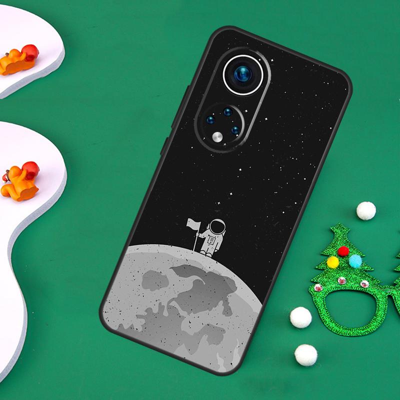 Чехол с изображением Луны, Звезд, Космоса, Астронавта для Honor 200 Lite 50 70 90 X9c X9b X9a X8a X8b X7a X6a X8 X9 Magic 7 5 6 Pro